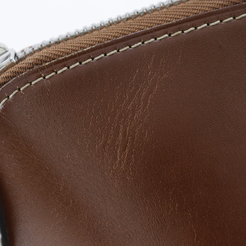 LOUIS VUITTON Handbag M91889 Goatskin Brown Suhari LockitMM Women Used Authentic