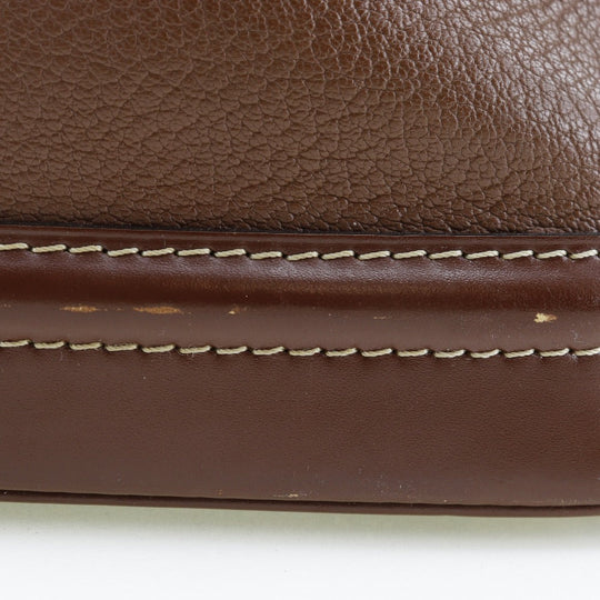 LOUIS VUITTON Handbag M91889 Goatskin Brown Suhari LockitMM Women Used Authentic