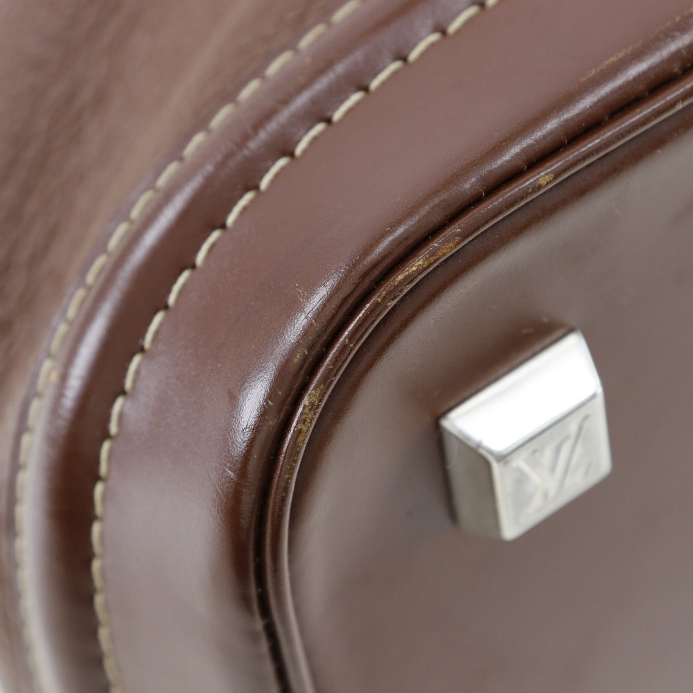 LOUIS VUITTON Handbag M91889 Goatskin Brown Suhari LockitMM Women Used Authentic