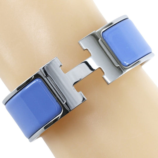 HERMES Bangle metallic blue H bangle clicclacGM