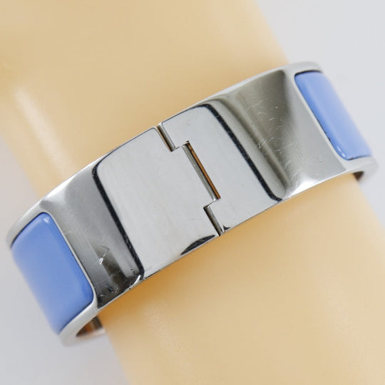 HERMES Bangle metallic blue H bangle clicclacGM