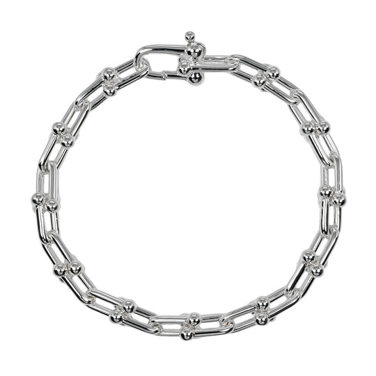 TIFFANY&Co. bracelet Silver925 Silver Circumference of Wrist6.1" hardware small link Women Used Authentic