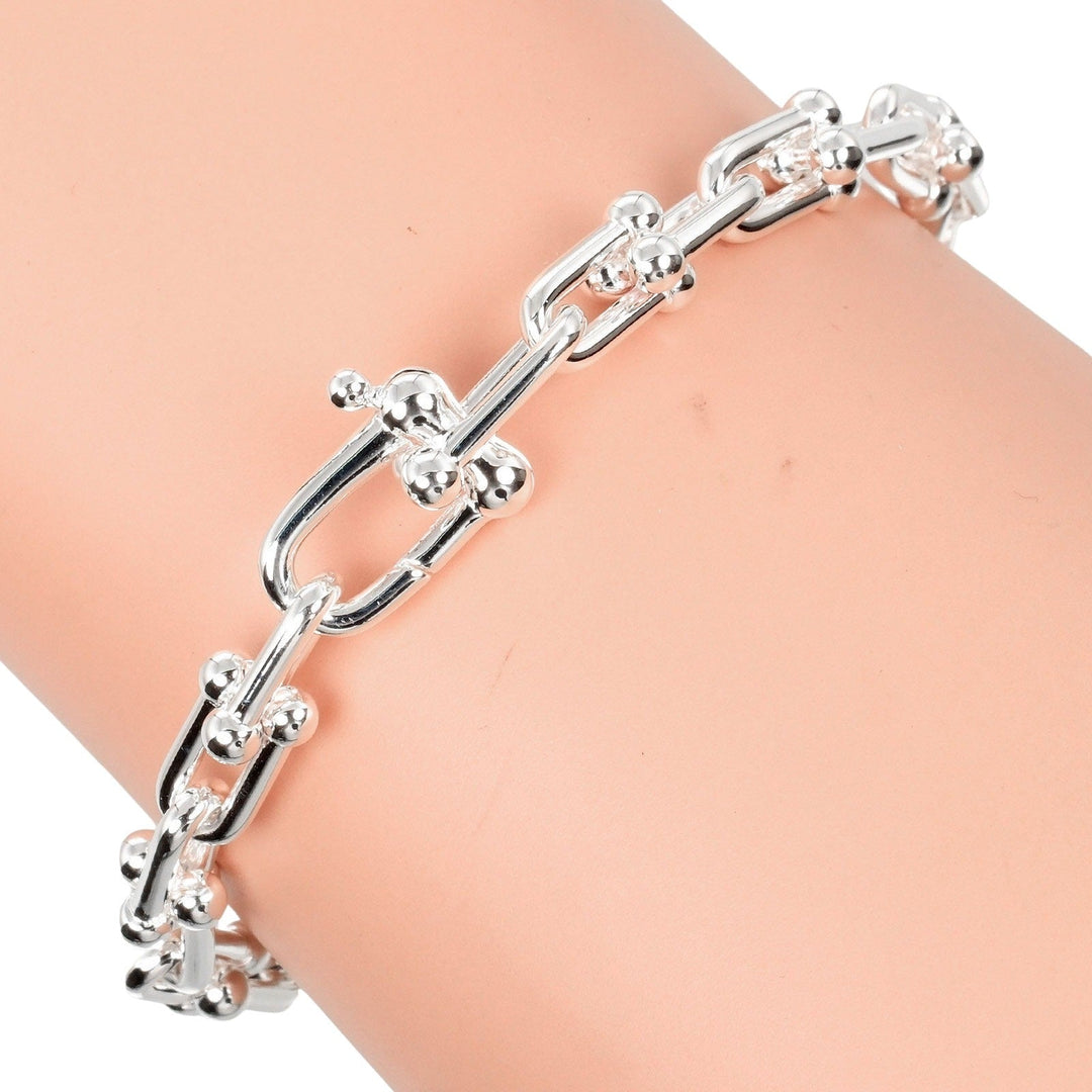 TIFFANY&Co. bracelet Silver925 Silver Circumference of Wrist6.1" hardware small link Women Used Authentic