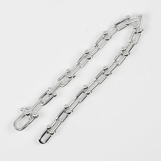 TIFFANY&Co. bracelet Silver925 Silver Circumference of Wrist6.1" hardware small link Women Used Authentic