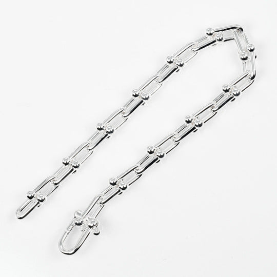 TIFFANY&Co. bracelet Silver925 Silver Circumference of Wrist5.9" hardware small link Women Used Authentic