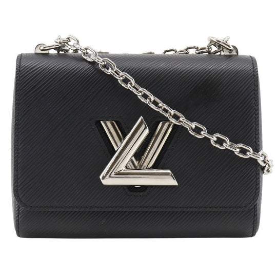 LOUIS VUITTON Shoulder Bag M21118 Epi Leather black ChainShoulder Twist PM Women Used Authentic