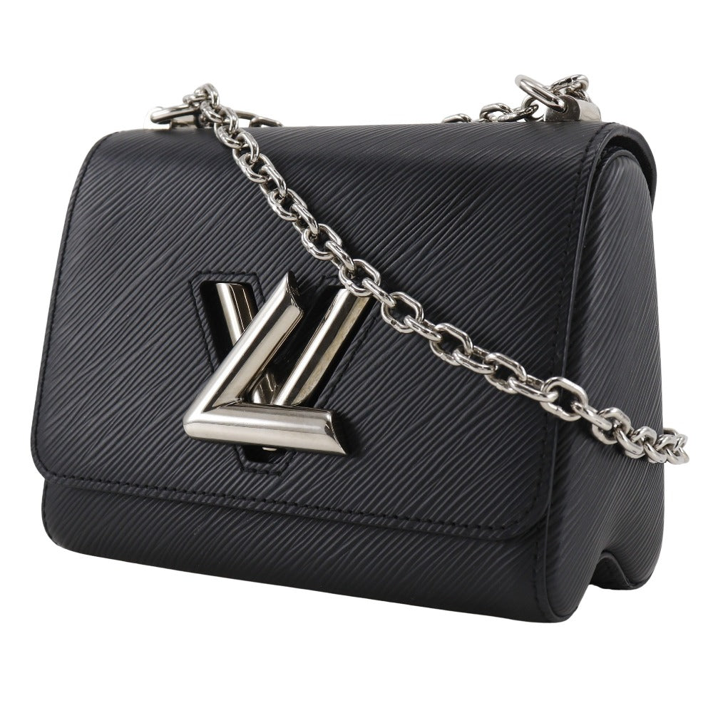 LOUIS VUITTON Shoulder Bag M21118 Epi Leather black ChainShoulder Twist PM Women Used Authentic