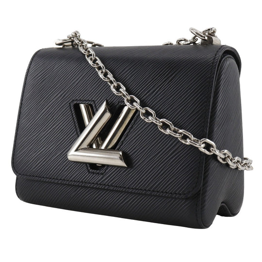 LOUIS VUITTON Shoulder Bag M21118 Epi Leather black ChainShoulder Twist PM Women Used Authentic