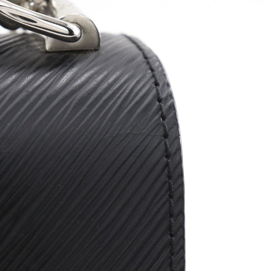 LOUIS VUITTON Shoulder Bag M21118 Epi Leather black ChainShoulder Twist PM Women Used Authentic