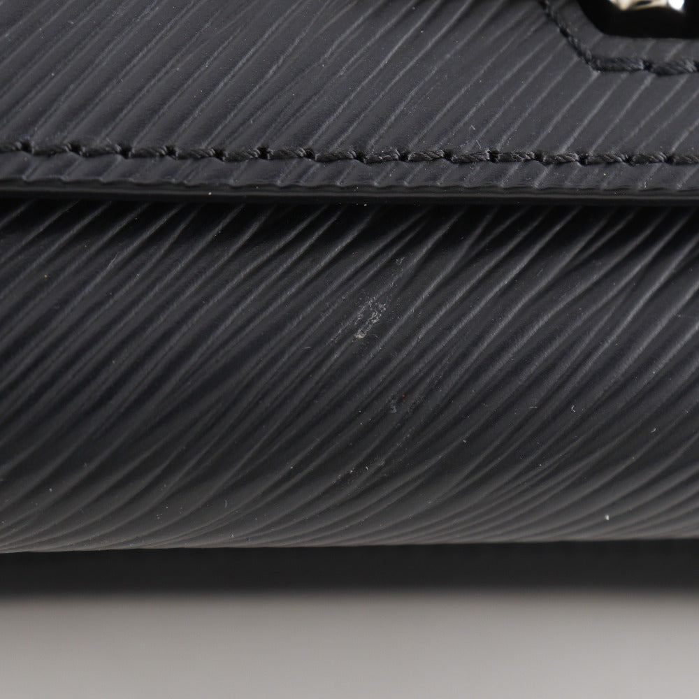 LOUIS VUITTON Shoulder Bag M21118 Epi Leather black ChainShoulder Twist PM Women Used Authentic