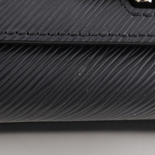 LOUIS VUITTON Shoulder Bag M21118 Epi Leather black ChainShoulder Twist PM Women Used Authentic