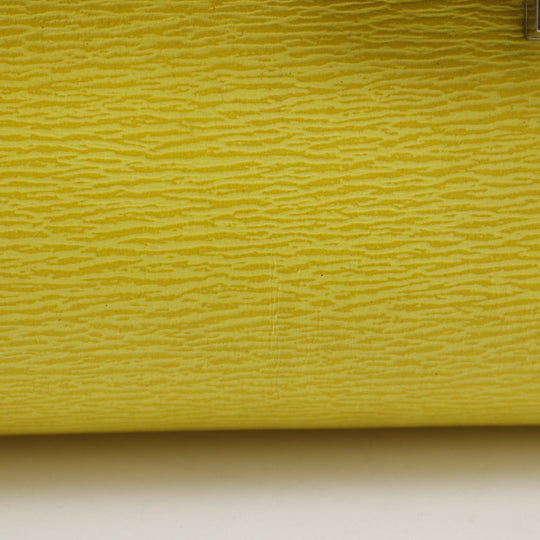 CELINE Handbag 174683 Calfskin yellow Trapeze Small Women Used Authentic