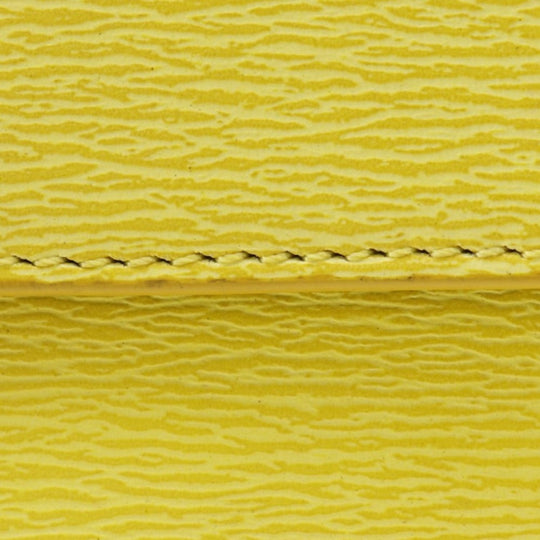 CELINE Handbag 174683 Calfskin yellow Trapeze Small Women Used Authentic