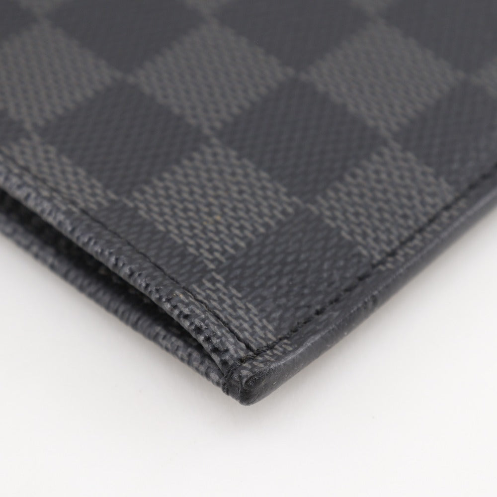 LOUIS VUITTON Clutch bag N41501 Damier Grafitto Canvas black Pochette Jules GM mens Used Authentic