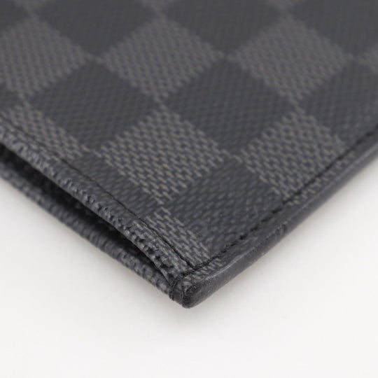 LOUIS VUITTON Clutch bag N41501 Damier Grafitto Canvas black Pochette Jules GM mens Used Authentic