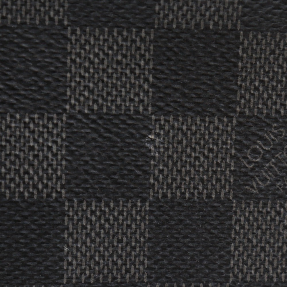 LOUIS VUITTON Clutch bag N41501 Damier Grafitto Canvas black Pochette Jules GM mens Used Authentic