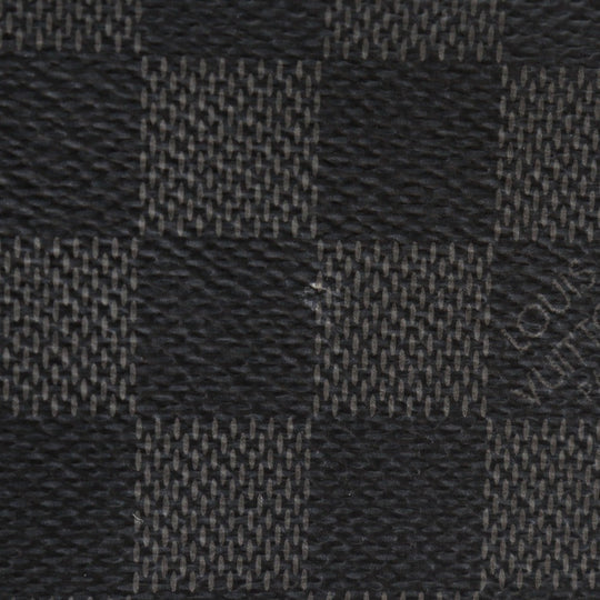 LOUIS VUITTON Clutch bag N41501 Damier Grafitto Canvas black Pochette Jules GM mens Used Authentic