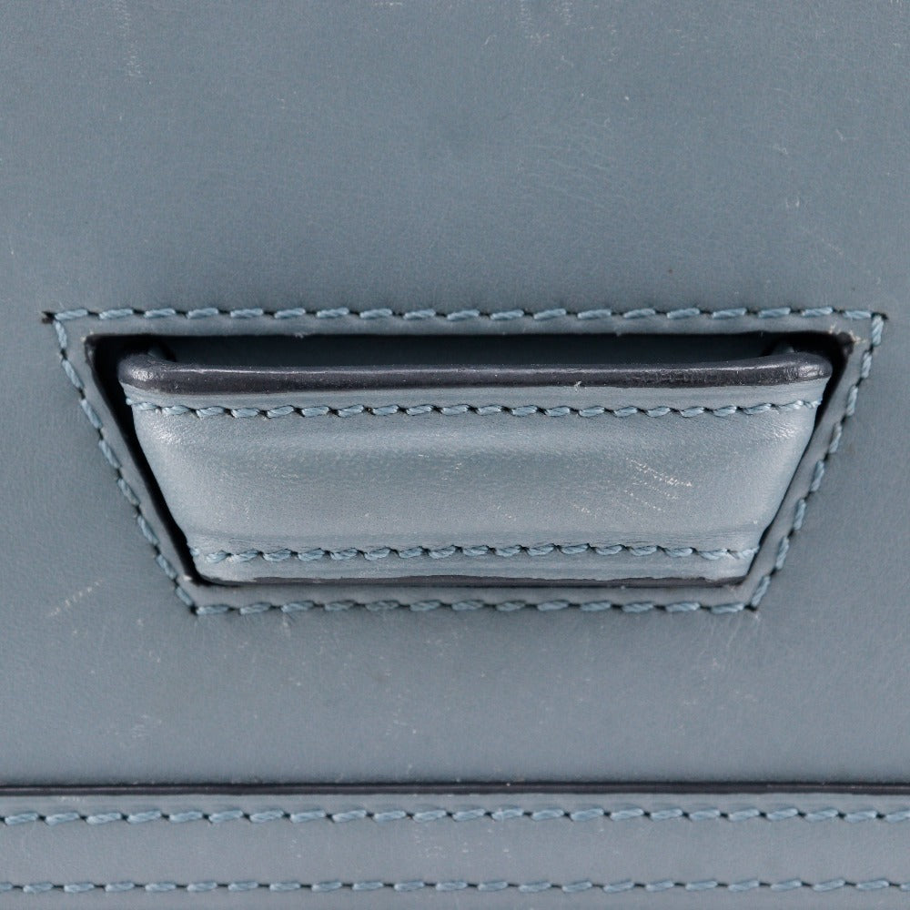 LOEWE Shoulder Bag Calfskin light blue Small Barcelona Women Used Authentic