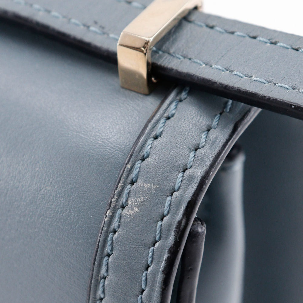 LOEWE Shoulder Bag Calfskin light blue Small Barcelona Women Used Authentic