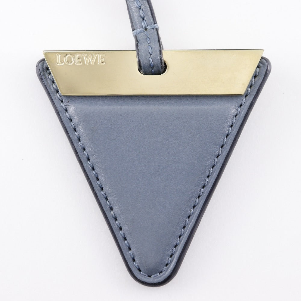 LOEWE Shoulder Bag Calfskin light blue Small Barcelona Women Used Authentic