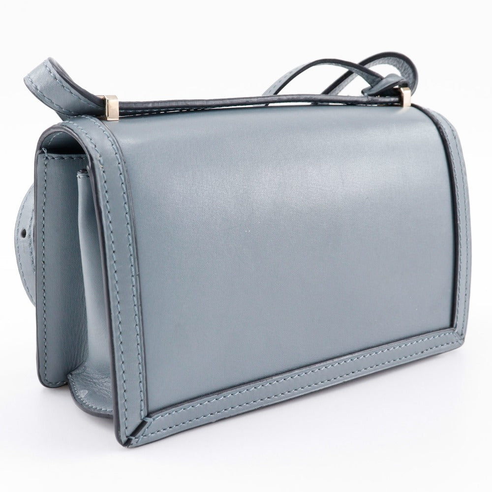 LOEWE Shoulder Bag Calfskin light blue Small Barcelona Women Used Authentic