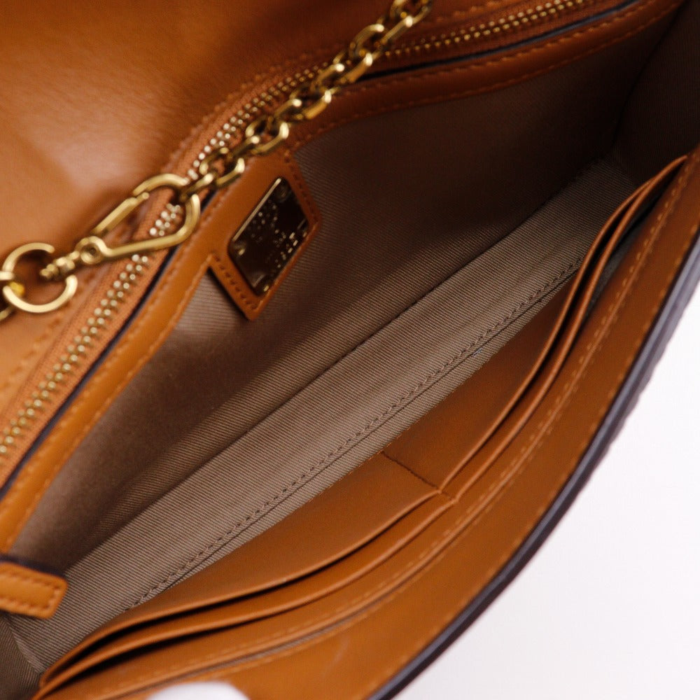 MCM Shoulder Bag MYZ 28AME05 CO001 PVC, Leather Brown 2-way clutch Vicetos Tracy Medium Women Used Authentic