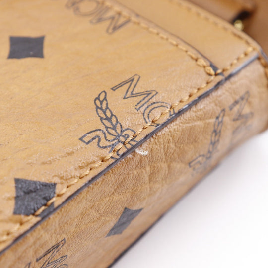 MCM Shoulder Bag MYZ 28AME05 CO001 PVC, Leather Brown 2-way clutch Vicetos Tracy Medium Women Used Authentic