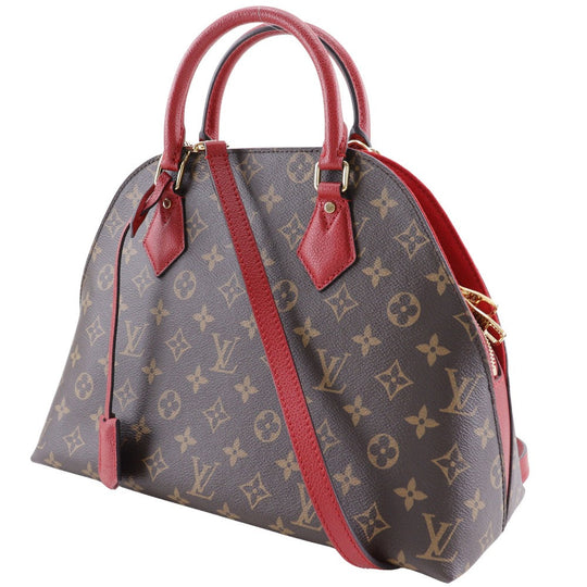 LOUIS VUITTON Handbag M41779 Monogram canvas Brown / red Almabag Into Women Used Authentic