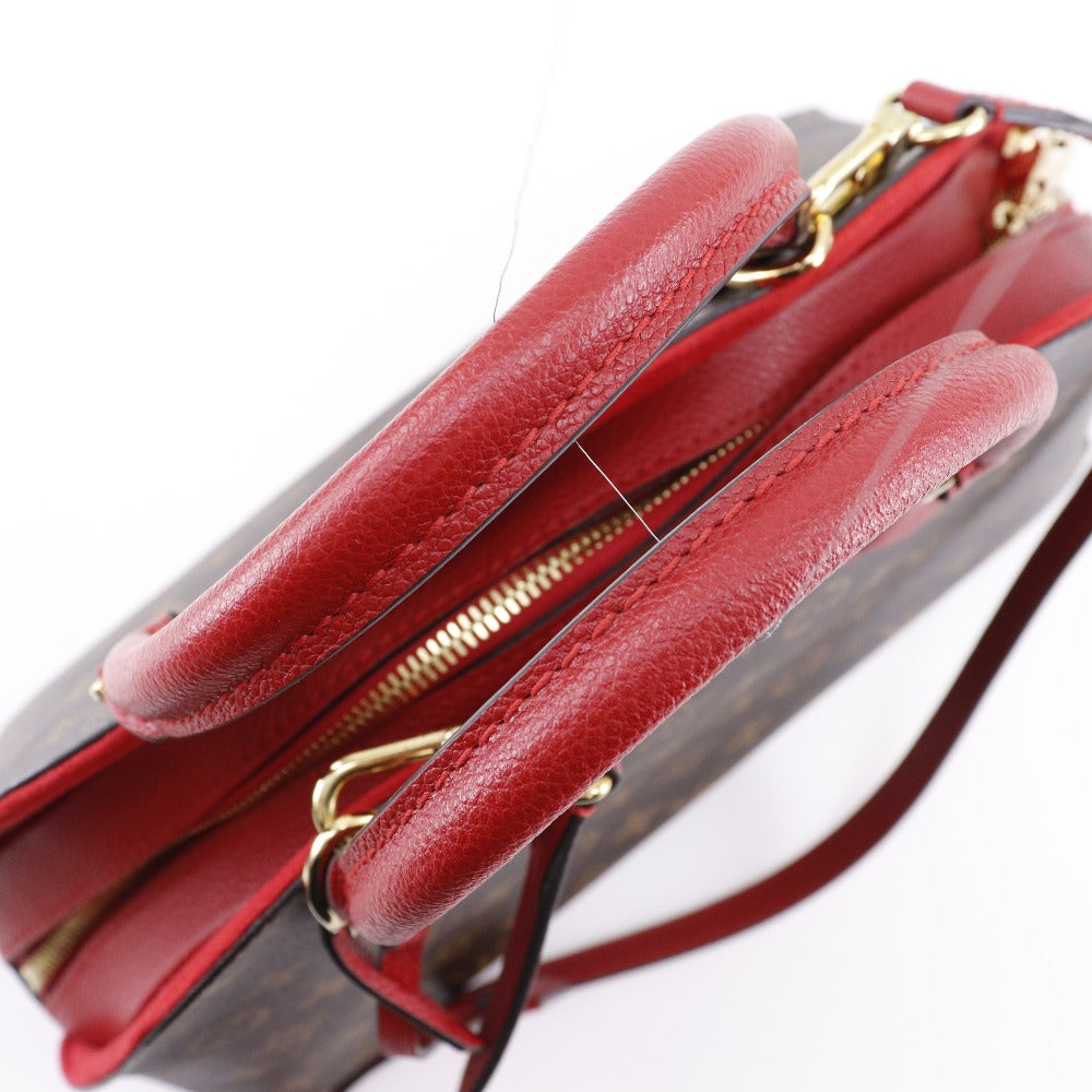 LOUIS VUITTON Handbag M41779 Monogram canvas Brown / red Almabag Into Women Used Authentic