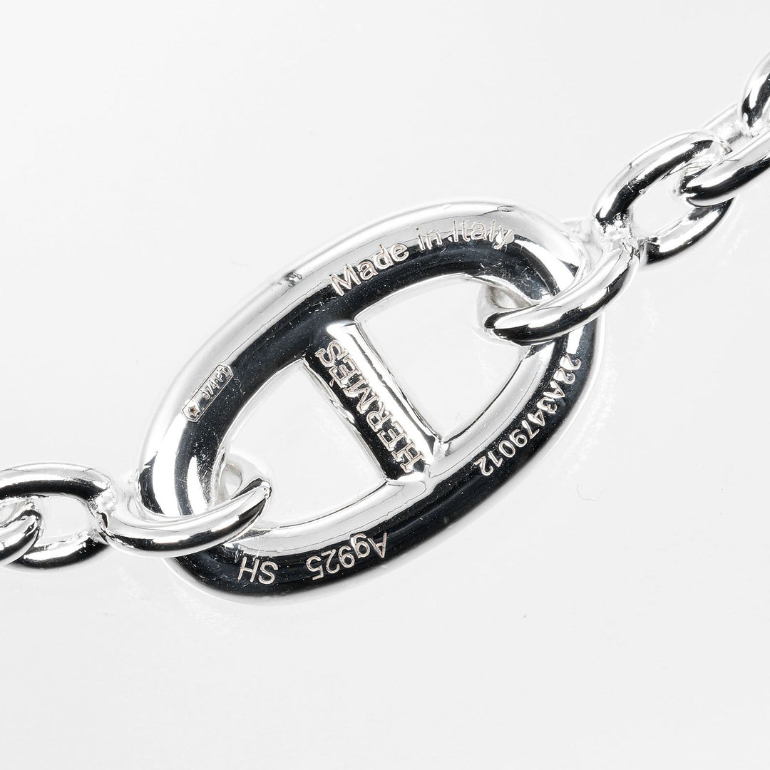 HERMES bracelet Silver925 Silver Circumference of Wristaround5.6" Chene Dunkle Farandole SH Women Used Authentic