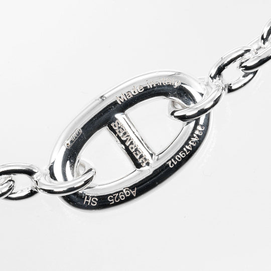 HERMES bracelet Silver925 Silver Circumference of Wristaround5.6" Chene Dunkle Farandole SH Women Used Authentic