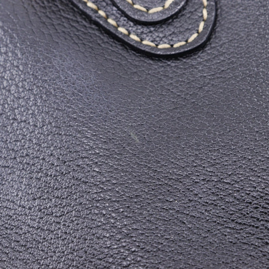 BVLGARI Handbag leather black 2WAYShoulder Maxi Rettale Women Used Authentic