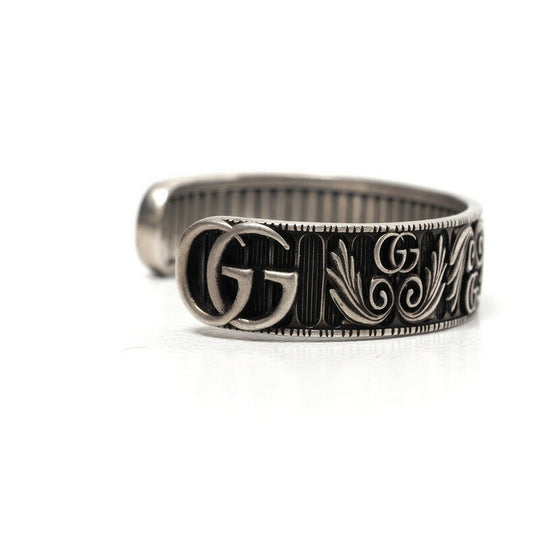 GUCCI bracelet Silver925 Black Silver Women 16 Used Authentic