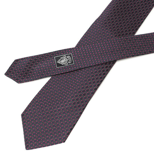 GUCCI tie silk Dark gray mens Used Authentic
