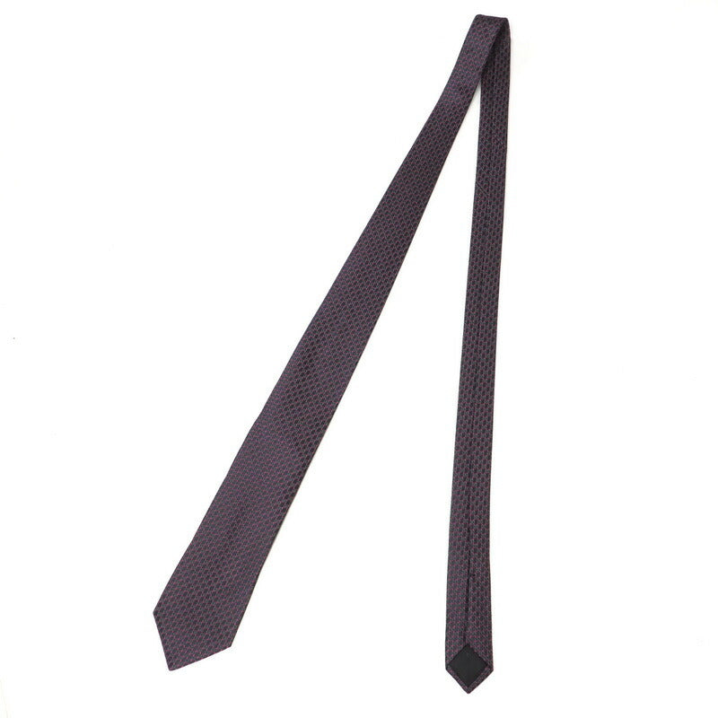 GUCCI tie silk Dark gray mens Used Authentic