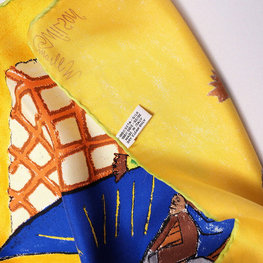 LOUIS VUITTON scarf silk multicolor Women Used Authentic