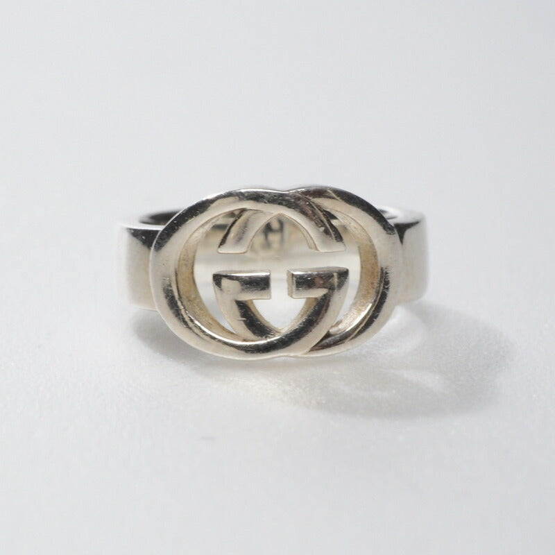 GUCCI Ring Ag925 Silver Interlocking G 9