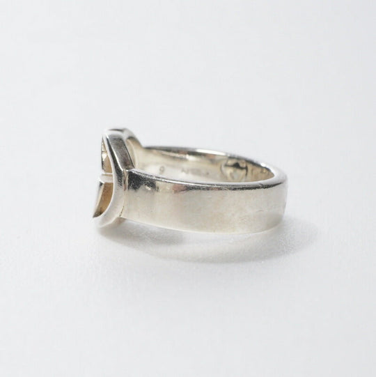GUCCI Ring Ag925 Silver Interlocking G 9