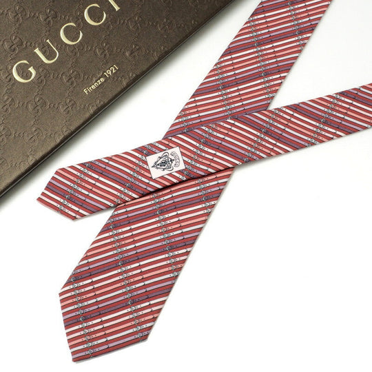 GUCCI tie silk multicolor mens Used Authentic