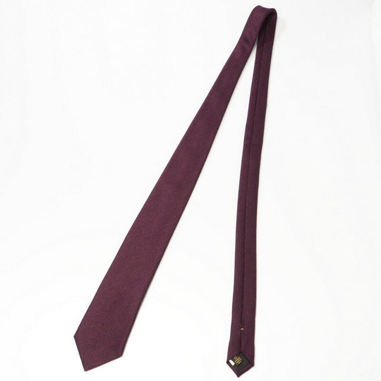 LOUIS VUITTON tie silk Bordeaux mens Used Authentic
