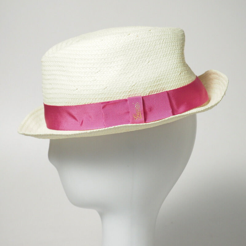 GUCCI hat 311-9296F 1621 412013-KGA90 paper White/Ribbon: Pink Kids L/56 Used Authentic