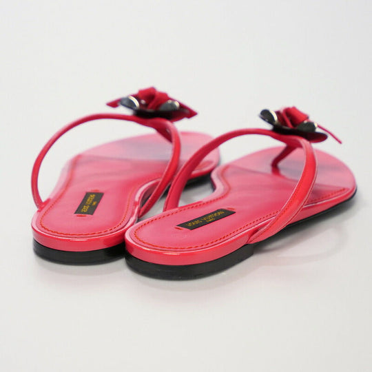 LOUIS VUITTON Sandals Patent leather pink Women 37 Used Authentic