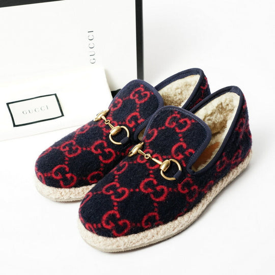 GUCCI Slip-on 575850 Felt, Boa multicolor Women 35.5 (equivalent to 22.5 cm) Used Authentic