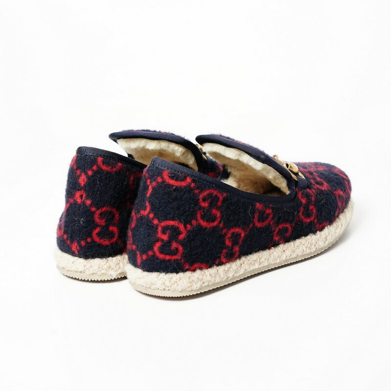 GUCCI Slip-on 575850 Felt, Boa multicolor Women 35.5 (equivalent to 22.5 cm) Used Authentic