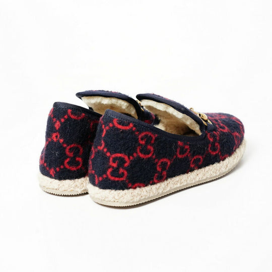 GUCCI Slip-on 575850 Felt, Boa multicolor Women 35.5 (equivalent to 22.5 cm) Used Authentic