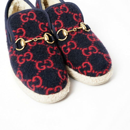 GUCCI Slip-on 575850 Felt, Boa multicolor Women 35.5 (equivalent to 22.5 cm) Used Authentic