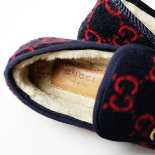 GUCCI Slip-on 575850 Felt, Boa multicolor Women 35.5 (equivalent to 22.5 cm) Used Authentic