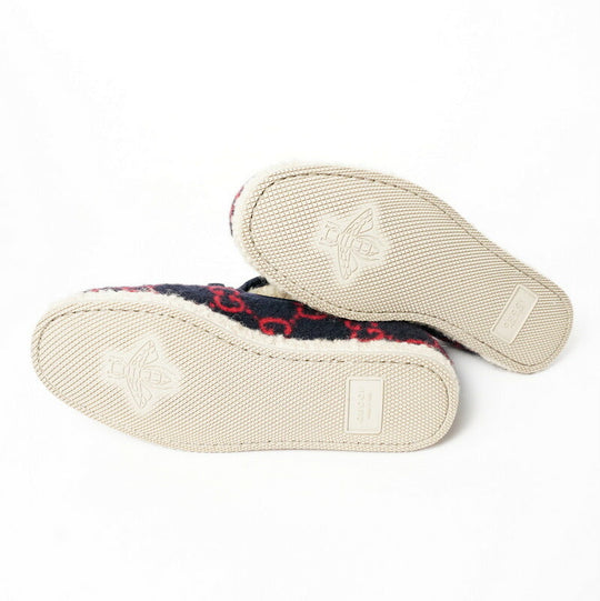 GUCCI Slip-on 575850 Felt, Boa multicolor Women 35.5 (equivalent to 22.5 cm) Used Authentic