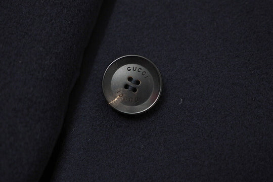 GUCCI coat 455739 wool Navy Women 36 Used Authentic