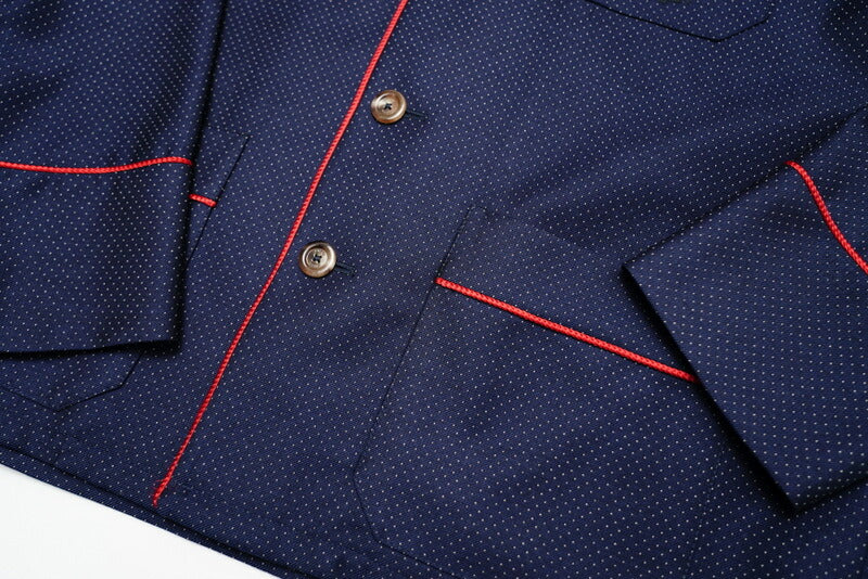 GUCCI setup 622U511GXAF0/622U5175DBY2 wool Navy / Red mens 7-48R Used Authentic